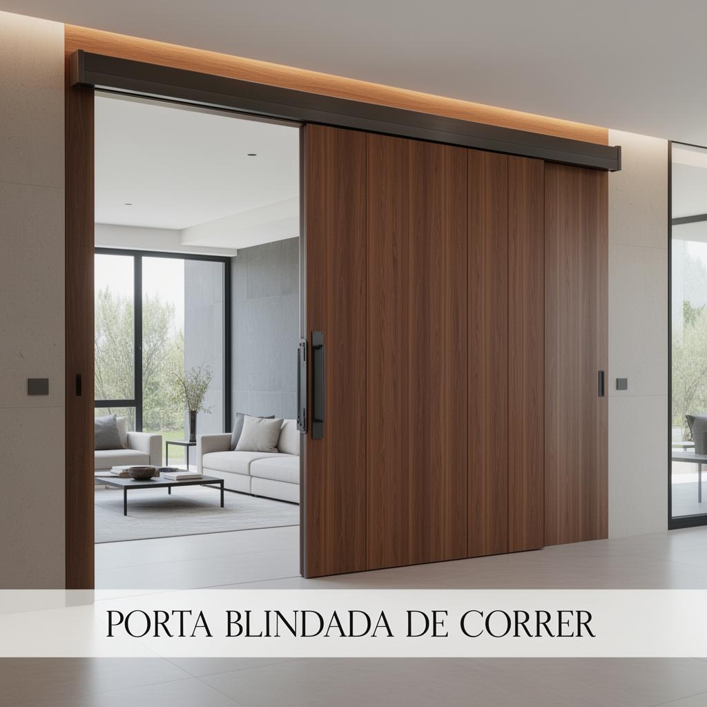 Porta Blindada de Correr - modelo de porta blindada Engeblind