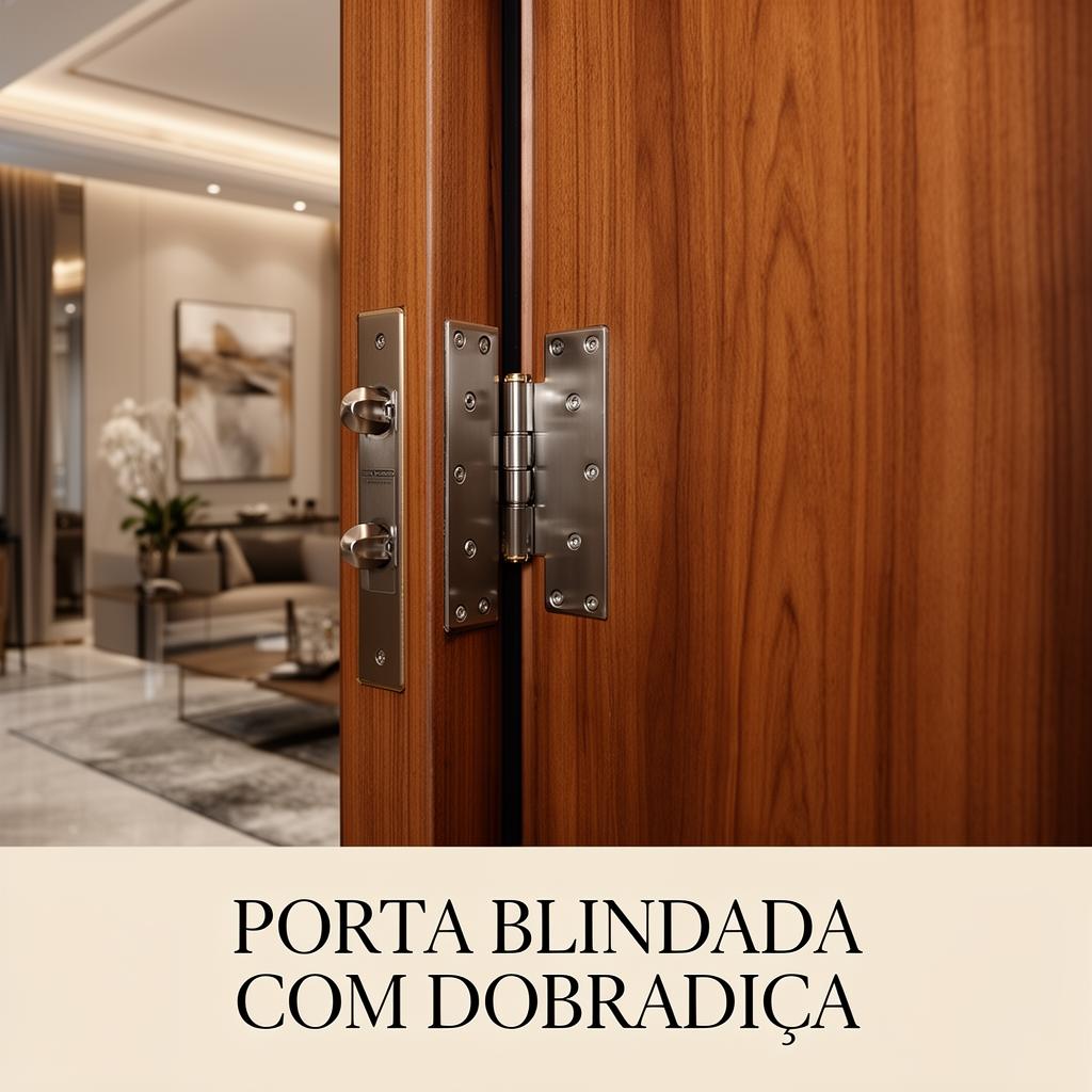 Porta Blindada com Dobradiça - modelo de porta blindada Engeblind