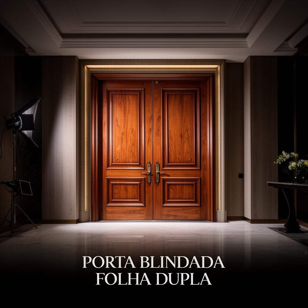 Porta Blindada Folha Dupla - modelo de porta blindada Engeblind