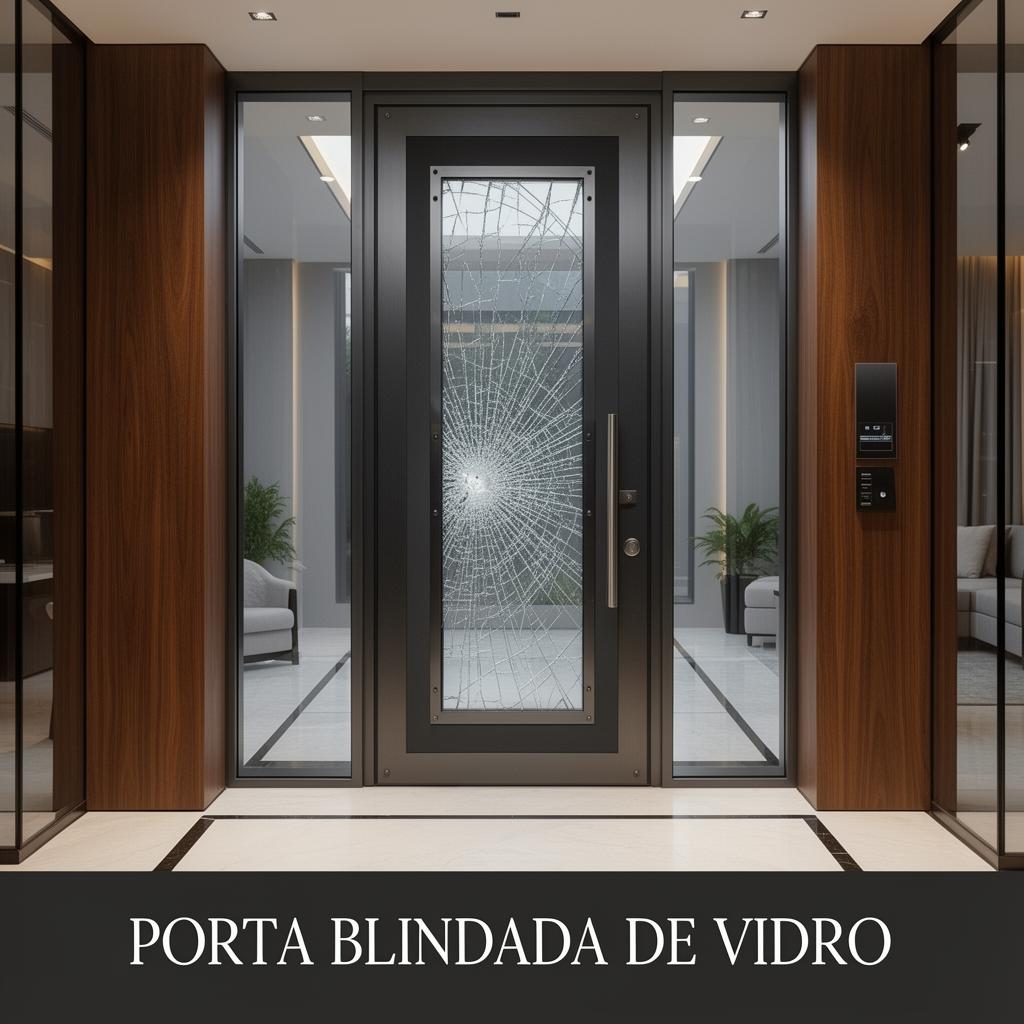 Porta Blindada de Vidro - modelo de porta blindada Engeblind